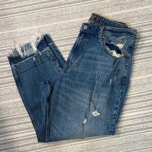 Abercrombie & Fitch curve love high rise mom Jean size 12